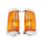 ชุด ไฟมุม+ขั้ว ข้างซ้าย+ขวา 2 ชิ้น สีส้ม สำหรับ Nissan Big-M BDI TD D21 Pick UP ปี 1986-1997